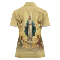 Blessed Virgin Mary Women Polo Shirt Falling Asleep of the Mother of God - Wonder Print Shop
