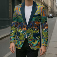 Africa Tribal Mixed Pattern Blazer - Wonder Print Shop