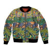 Africa Tribal Mixed Pattern Bomber Jacket - Wonder Print Shop
