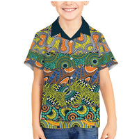 Africa Tribal Mixed Pattern Family Matching Mermaid Dress and Hawaiian Shirt - Wonder Print Shop