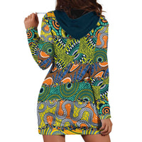 Africa Tribal Mixed Pattern Hoodie Dress - Wonder Print Shop