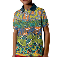Africa Tribal Mixed Pattern Kid Polo Shirt - Wonder Print Shop