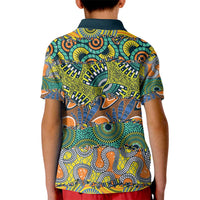 Africa Tribal Mixed Pattern Kid Polo Shirt - Wonder Print Shop