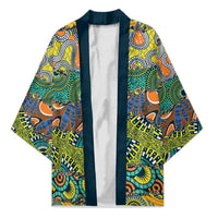 Africa Tribal Mixed Pattern Kimono - Wonder Print Shop