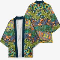 Africa Tribal Mixed Pattern Kimono - Wonder Print Shop