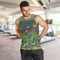 Africa Tribal Mixed Pattern Men Tank Top - Wonder Print Shop