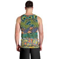 Africa Tribal Mixed Pattern Men Tank Top - Wonder Print Shop