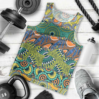 Africa Tribal Mixed Pattern Men Tank Top - Wonder Print Shop