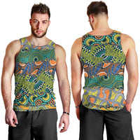 Africa Tribal Mixed Pattern Men Tank Top - Wonder Print Shop