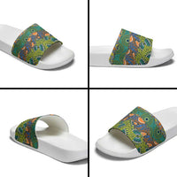Africa Tribal Mixed Pattern Slide Sandals - Wonder Print Shop