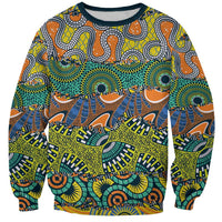 Africa Tribal Mixed Pattern Sweatshirt - Wonder Print Shop