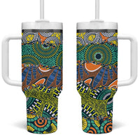 Africa Tribal Mixed Pattern Tumbler With Handle - Wonder Print Shop