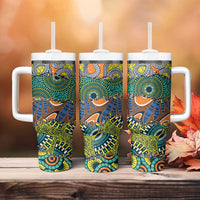 Africa Tribal Mixed Pattern Tumbler With Handle - Wonder Print Shop