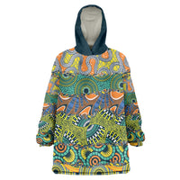 Africa Tribal Mixed Pattern Wearable Blanket Hoodie - Wonder Print Shop