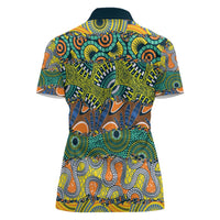 Africa Tribal Mixed Pattern Women Polo Shirt - Wonder Print Shop