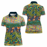 Africa Tribal Mixed Pattern Women Polo Shirt - Wonder Print Shop