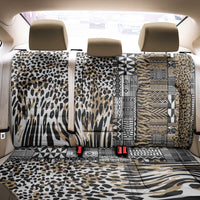 Africa Tribal Pattern Mixed Leopard Skin Back Car Seat Cover - Wonder Print Shop