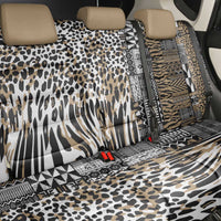 Africa Tribal Pattern Mixed Leopard Skin Back Car Seat Cover - Wonder Print Shop