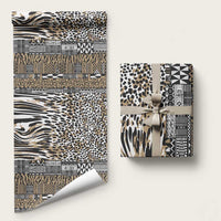 Africa Tribal Pattern Mixed Leopard Skin Wrapping Paper - Wonder Print Shop