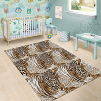 Wild Animal Skins Area Rug Leopard Pattern - Wonder Print Shop