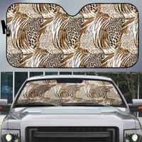 Wild Animal Skins Auto Sun Shade Leopard Pattern - Wonder Print Shop