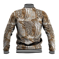 Wild Animal Skins Baseball Jacket Leopard Pattern - Wonder Print Shop