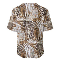 Wild Animal Skins Baseball Jersey Leopard Pattern - Wonder Print Shop