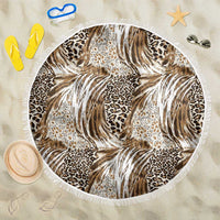 Wild Animal Skins Beach Blanket Leopard Pattern - Wonder Print Shop