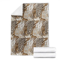 Wild Animal Skins Blanket Leopard Pattern - Wonder Print Shop