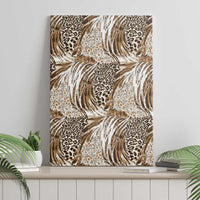 Wild Animal Skins Canvas Wall Art Leopard Pattern - Wonder Print Shop