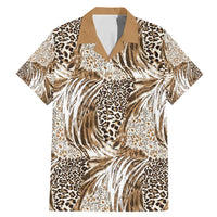 Wild Animal Skins Family Matching Mermaid Dress and Hawaiian Shirt Leopard Pattern - Wonder Print Shop
