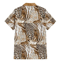 Wild Animal Skins Family Matching Mermaid Dress and Hawaiian Shirt Leopard Pattern - Wonder Print Shop