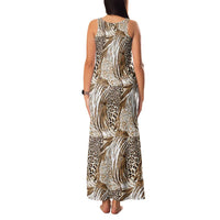 Wild Animal Skins Family Matching Tank Maxi Dress and Hawaiian Shirt Leopard Pattern - Wonder Print Shop
