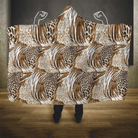 Wild Animal Skins Hooded Blanket Leopard Pattern - Wonder Print Shop