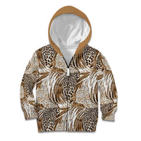 Wild Animal Skins Kid Hoodie Leopard Pattern - Wonder Print Shop