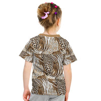 Wild Animal Skins Kid T Shirt Leopard Pattern - Wonder Print Shop
