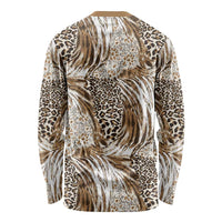 Wild Animal Skins Long Sleeve Shirt Leopard Pattern - Wonder Print Shop