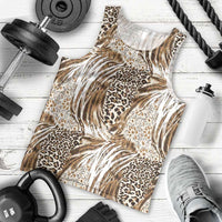 Wild Animal Skins Men Tank Top Leopard Pattern - Wonder Print Shop