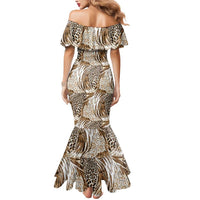 Wild Animal Skins Mermaid Dress Leopard Pattern - Wonder Print Shop