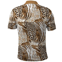 Wild Animal Skins Polo Shirt Leopard Pattern - Wonder Print Shop