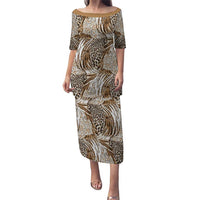 Wild Animal Skins Puletasi Leopard Pattern - Wonder Print Shop