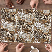 Wild Animal Skins Puzzle Leopard Pattern - Wonder Print Shop
