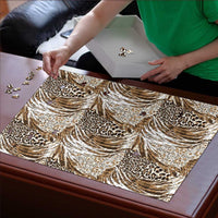 Wild Animal Skins Puzzle Leopard Pattern - Wonder Print Shop