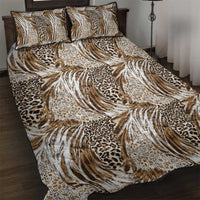 Wild Animal Skins Quilt Bed Set Leopard Pattern - Wonder Print Shop