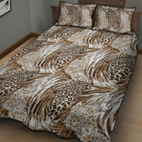 Wild Animal Skins Quilt Bed Set Leopard Pattern - Wonder Print Shop