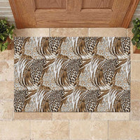 Wild Animal Skins Rubber Doormat Leopard Pattern - Wonder Print Shop
