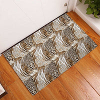 Wild Animal Skins Rubber Doormat Leopard Pattern - Wonder Print Shop