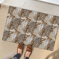 Wild Animal Skins Rubber Doormat Leopard Pattern - Wonder Print Shop