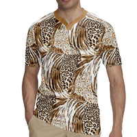 Wild Animal Skins Rugby Jersey Leopard Pattern - Wonder Print Shop