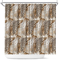 Wild Animal Skins Shower Curtain Leopard Pattern - Wonder Print Shop
